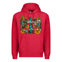 Cardinal western free bird Premium Hoodie - OliviaCreatesArt