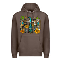 Coffee western free bird Premium Hoodie - OliviaCreatesArt