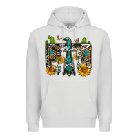 Dove Grey western free bird Premium Hoodie - OliviaCreatesArt