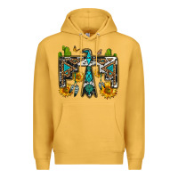 Mustard western free bird Premium Hoodie - OliviaCreatesArt