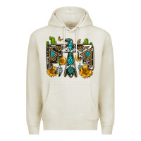 Oatmeal Heather western free bird Premium Hoodie - OliviaCreatesArt