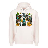 Pale Pink western free bird Premium Hoodie - OliviaCreatesArt