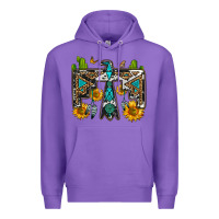 Purple western free bird Premium Hoodie - OliviaCreatesArt