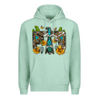 Seafoam western free bird Premium Hoodie - OliviaCreatesArt