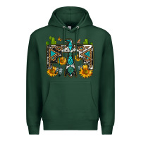 Sports Green western free bird Premium Hoodie - OliviaCreatesArt