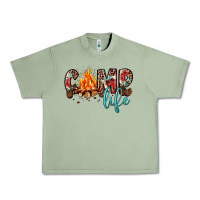 Oil Green camp life Urban Heavy Tee - JahusDesignShop