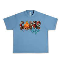 Pebble Blue camp life Urban Heavy Tee - JahusDesignShop