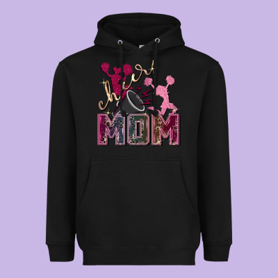 Cheer Mom Heavyweight Hoodie Designed By Fadigitalartstudio