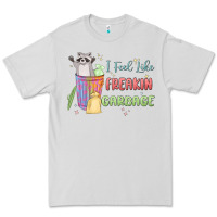 Dove Grey i feel like garbage raccoon Premium Tee - MaliasSmallBusiness