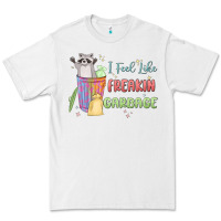 White i feel like garbage raccoon Premium Tee - MaliasSmallBusiness