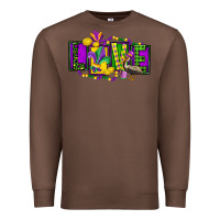 Chestnut mardi gras love Premium Sweatshirt - FaDigitalArtStudio
