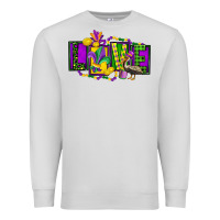 Dove Grey mardi gras love Premium Sweatshirt - FaDigitalArtStudio