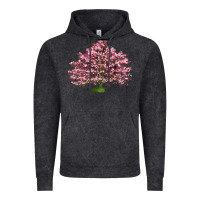 Vintage Black Flowering Dogwood Tree Vintage Hoodie - LillyAllenDesigns