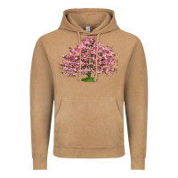 Vintage Camel Flowering Dogwood Tree Vintage Hoodie - LillyAllenDesigns