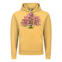 Vintage Mustard Flowering Dogwood Tree Vintage Hoodie - LillyAllenDesigns