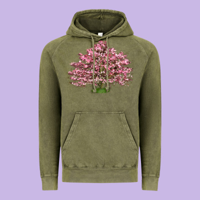 Flowering Dogwood Tree Vintage Hoodie Designed By Lillyallendesigns