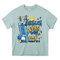 Arona down syndrome jesus fills my cup Heavy Core Tee - MaliasSmallBusiness