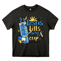 Asphalt down syndrome jesus fills my cup Heavy Core Tee - MaliasSmallBusiness