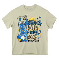 Mossy down syndrome jesus fills my cup Heavy Core Tee - MaliasSmallBusiness