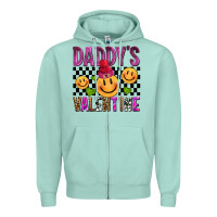 Seafoam daddys valentine olivia Zipper Hoodie - OliviaCreatesArt