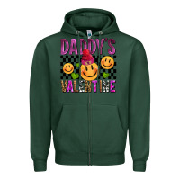 Sports Green daddys valentine olivia Zipper Hoodie - OliviaCreatesArt