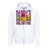 White daddys valentine olivia Zipper Hoodie - OliviaCreatesArt