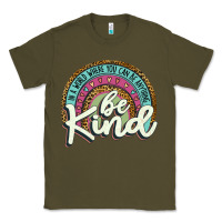 Army Green be kind   leopard Classic Tee - JahusDesignShop