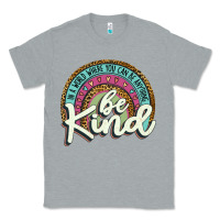 Heather Grey be kind   leopard Classic Tee - JahusDesignShop