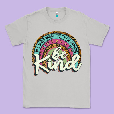 Be Kind   Leopard Classic Tee Designed By Jahusdesignshop