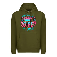Army Green daddy's girl Premium Hoodie - RanaPortraitStore