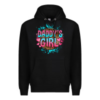Black daddy's girl Premium Hoodie - RanaPortraitStore