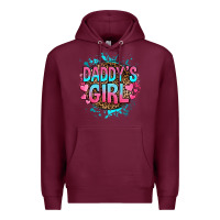Burgundy daddy's girl Premium Hoodie - RanaPortraitStore