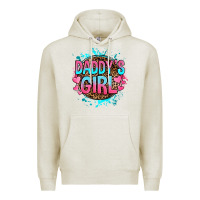 Oatmeal Heather daddy's girl Premium Hoodie - RanaPortraitStore