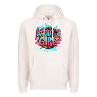 Pale Pink daddy's girl Premium Hoodie - RanaPortraitStore