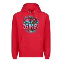 Red daddy's girl Premium Hoodie - RanaPortraitStore