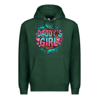 Sports Green daddy's girl Premium Hoodie - RanaPortraitStore