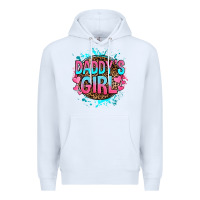 White daddy's girl Premium Hoodie - RanaPortraitStore