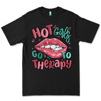 Black hot girls go to therapy Premium Tee - MaliasSmallBusiness