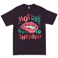 Plum hot girls go to therapy Premium Tee - MaliasSmallBusiness