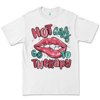 White hot girls go to therapy Premium Tee - MaliasSmallBusiness