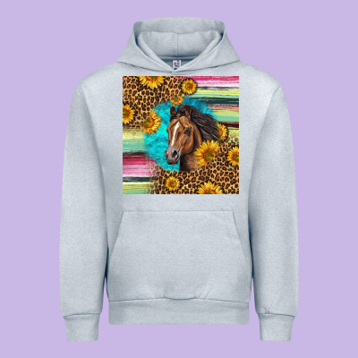 Quarter Horse Aztec Pattern Urban Hoodie Designed By Lillyallendesigns