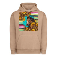 Pigment Burro quarter horse aztec pattern Urban Hoodie - LillyAllenDesigns