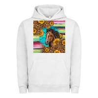 Pigment Lunar Rock quarter horse aztec pattern Urban Hoodie - LillyAllenDesigns
