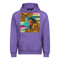 Tulip quarter horse aztec pattern Urban Hoodie - LillyAllenDesigns