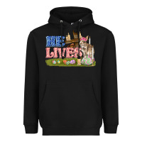 Black he lives easter Heavyweight Hoodie - FaDigitalArtStudio