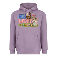 Lavender he lives easter Heavyweight Hoodie - FaDigitalArtStudio