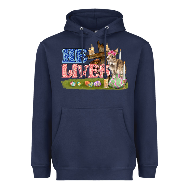 He Lives Easter Heavyweight Hoodie by FaDigitalArtStudio | Teevron