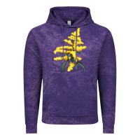 Cloud Purple Botanical Goldenrod Vintage Hoodie - LillyAllenDesigns