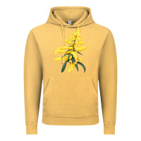 Vintage Mustard Botanical Goldenrod Vintage Hoodie - LillyAllenDesigns