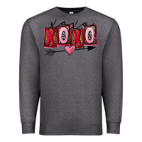 Charcoal Heather Xoxo Love Premium Sweatshirt - FaDigitalArtStudio